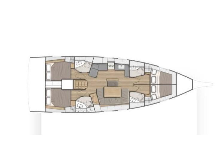 Book yachts online - sailboat - Oceanis 46.1 - Fivos - rent
