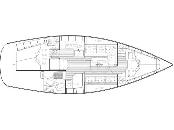 Book yachts online - sailboat - Bavaria 34 Cruiser - Leon - rent