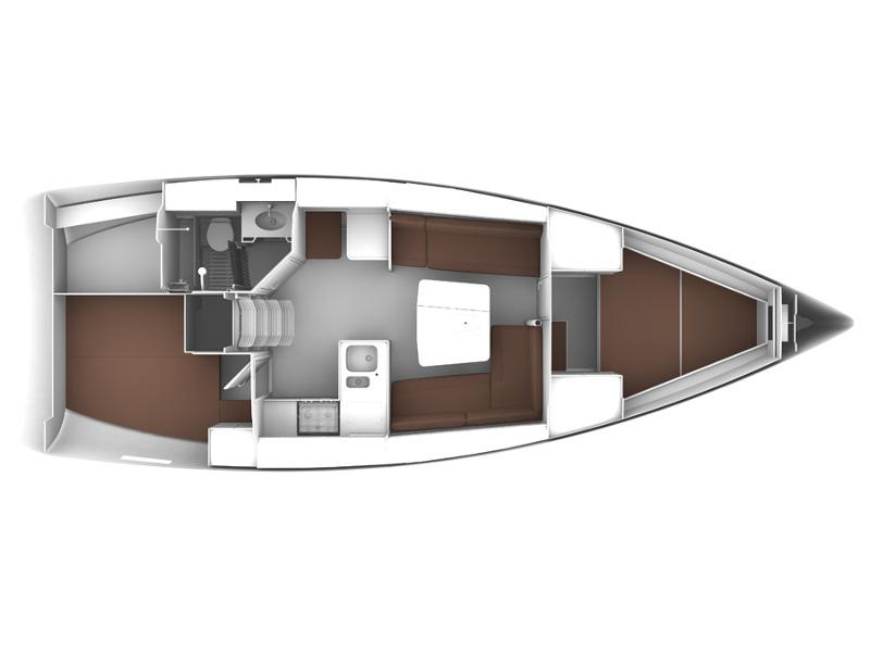 Book yachts online - sailboat - Bavaria Cruiser 37 - ALENA - rent