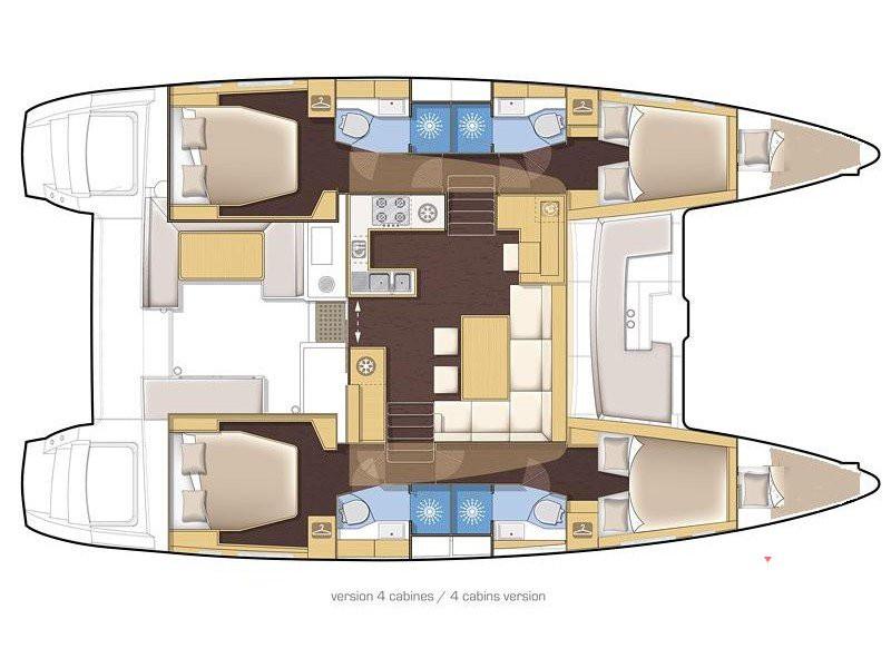 Book yachts online - catamaran - Lagoon 450 F - Philea - rent