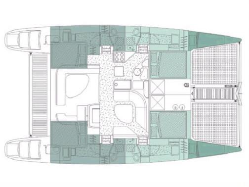 Book yachts online - catamaran - Voyage 440 (2003) - Mahanga - rent