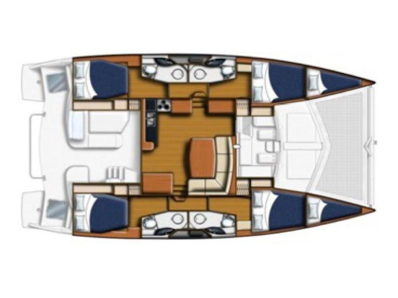 Book yachts online - catamaran - Leopard 44 - La Luna (Radazul) - rent