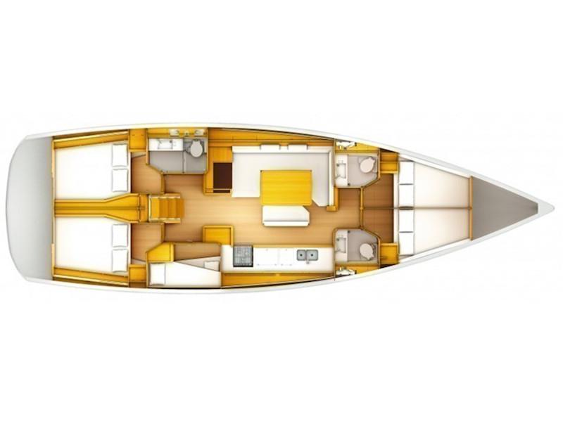 Book yachts online - sailboat - Sun Odyssey 519 - Alboran Champagne (Radazul) - rent