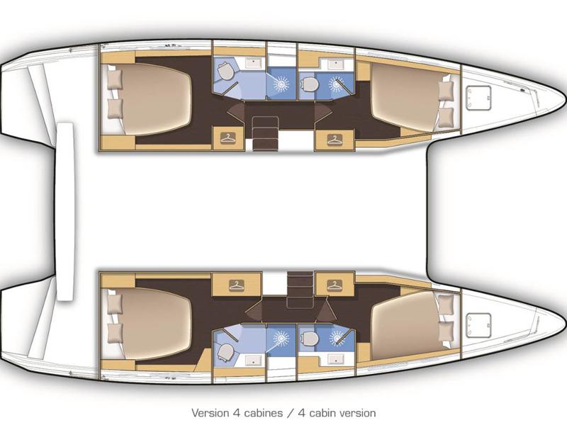 Book yachts online - catamaran - Lagoon 42 - POSEIDON new 2021+AC+G - rent