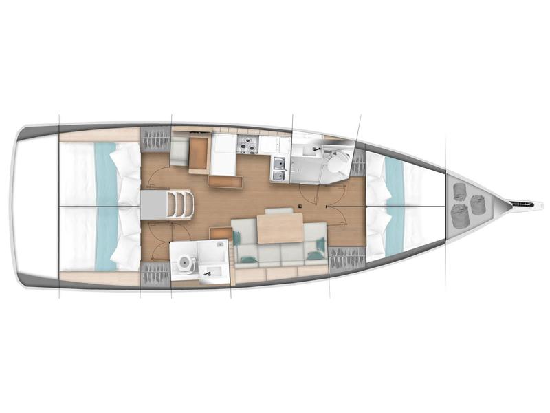 Book yachts online - sailboat - Sun Odyssey 440 - Frenetica - rent