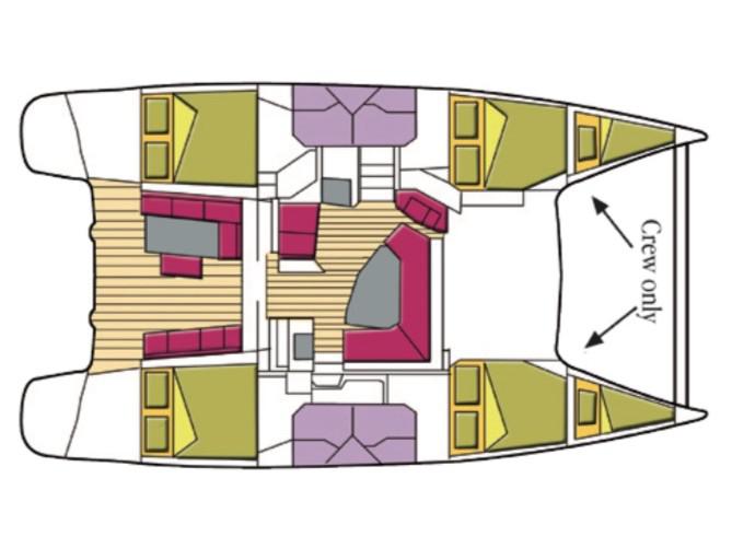 Book yachts online - catamaran - Helia 44 - Pixie Dixie (A/C, Generator) - rent