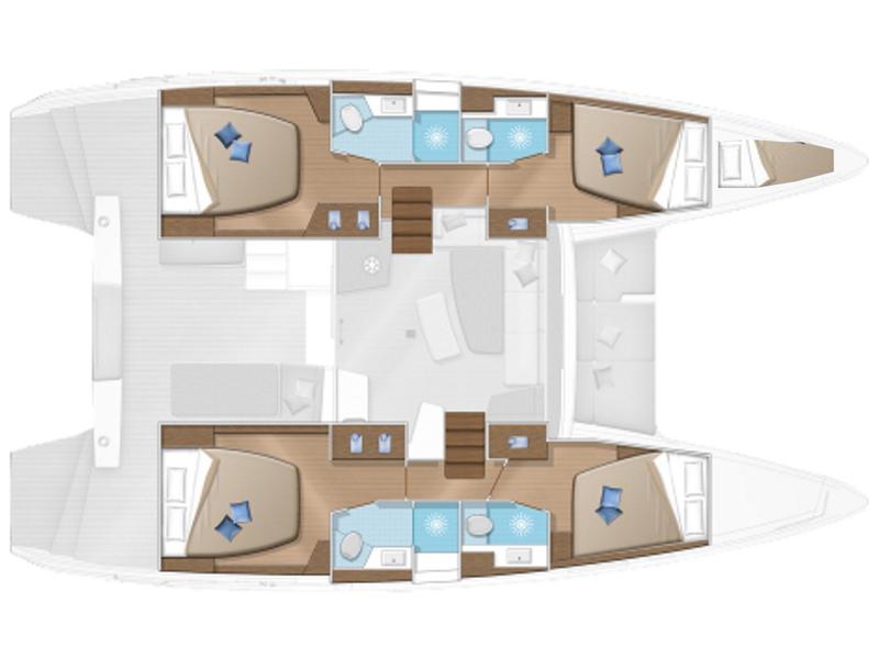 Book yachts online - catamaran - Lagoon 42 - Little Dream - rent