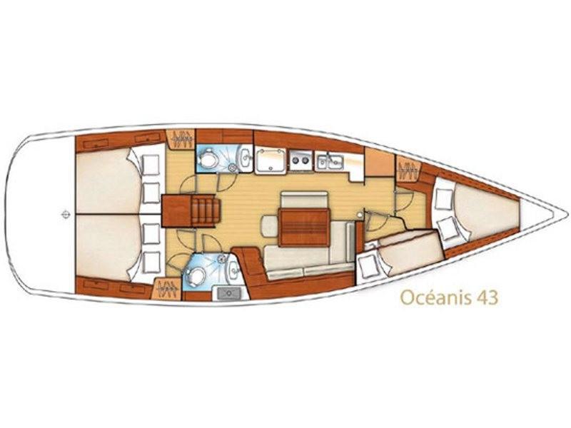 Book yachts online - sailboat - Oceanis 43 - Whisper - rent