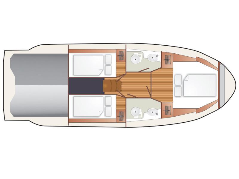 Book yachts online - motorboat - Platinum 989 - Platinum 989 Flybridge (Premiera) - rent