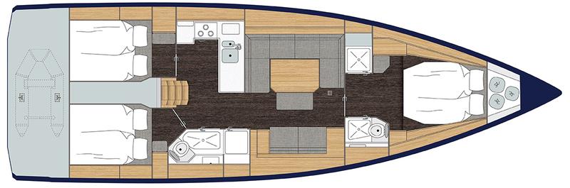 Book yachts online - sailboat - Bavaria C45 Style - SUNNY - rent