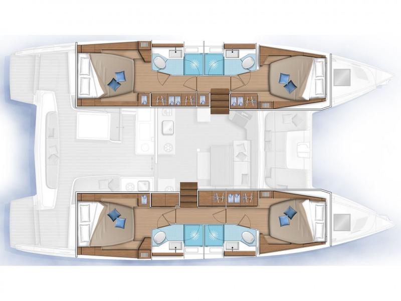 Book yachts online - catamaran - Lagoon 46 - GOA 8 - rent