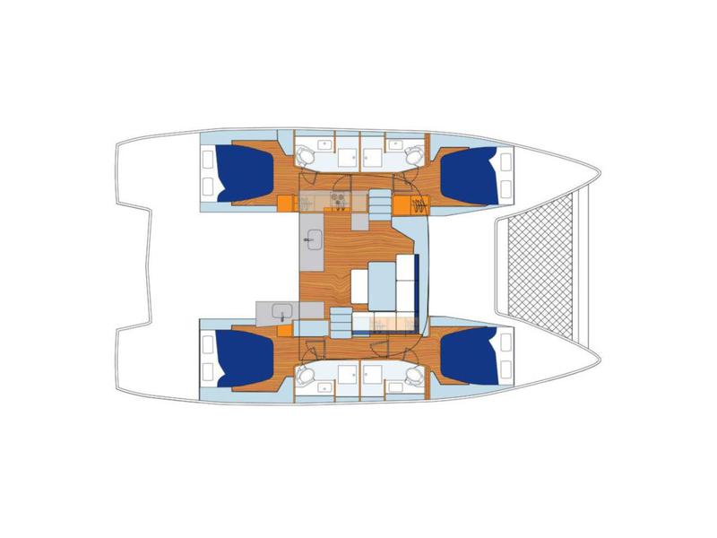 Book yachts online - catamaran - Sunsail 46 Cat - Sunsail 46 Cat (2019) - rent