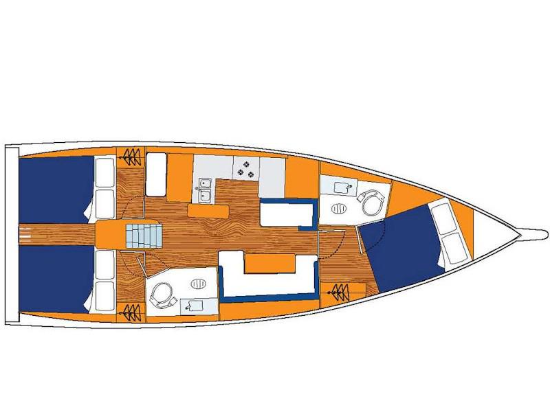 Book yachts online - sailboat - Sunsail 410 - Sunsail 410 (2019) - rent