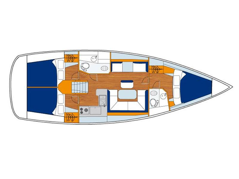 Book yachts online - sailboat - Sunsail 41 - Sunsail 41 (2017) - rent