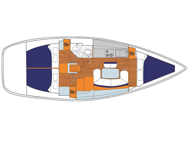 Book yachts online - sailboat - Sunsail 38 - Sunsail 38 (2017) - rent