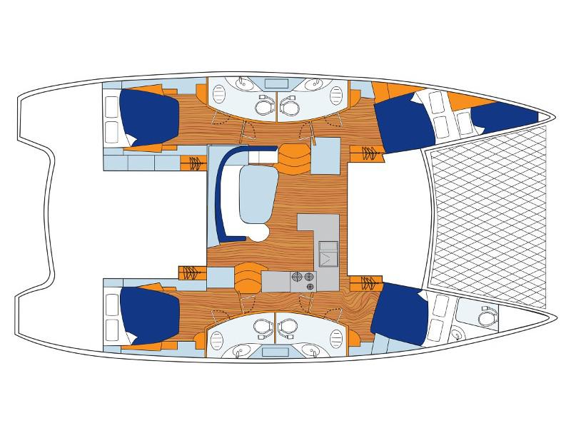 Book yachts online - catamaran - Sunsail 454L - Sunsail 454L (2022) - rent