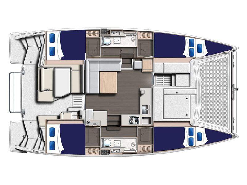 Book yachts online - catamaran - Moorings 4000 - Moorings 4000 (2018) - rent