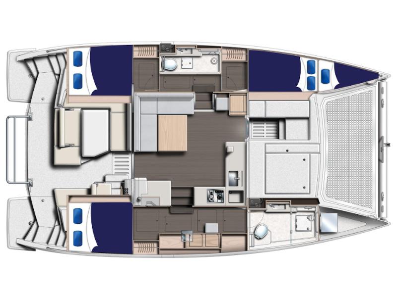 Book yachts online - catamaran - Moorings 4000/3 - Moorings 4000/3 (2019) - rent