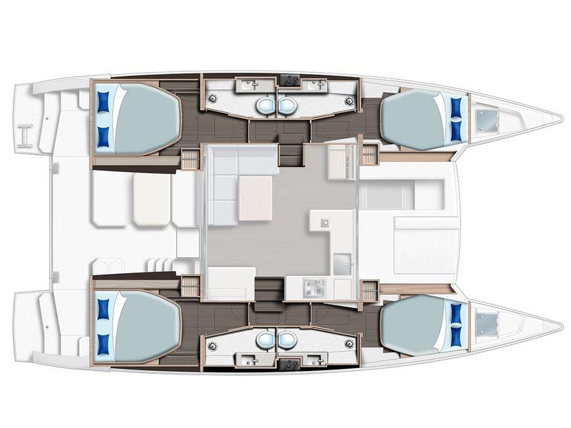 Book yachts online - catamaran - Moorings 4200/4 - Moorings 4200/4 (2022) - rent