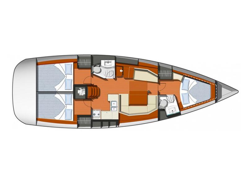 Book yachts online - sailboat - Sun Odyssey 42i - SO42i-08 - rent