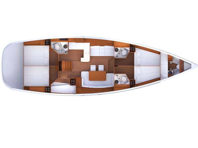 Book yachts online - sailboat - Jeanneau 53 (6 cab) - REGINA V - rent