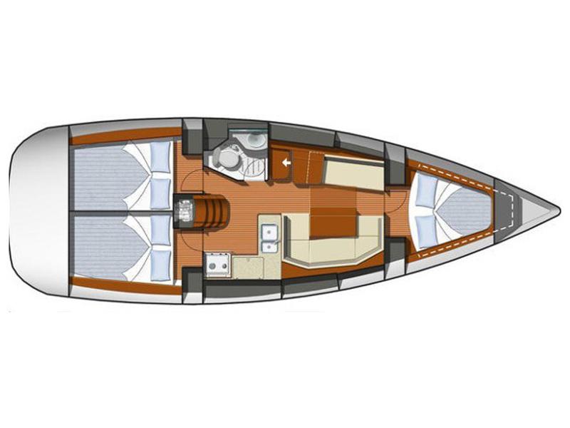 Book yachts online - sailboat - Sun Odyssey 36i - DIONE - rent
