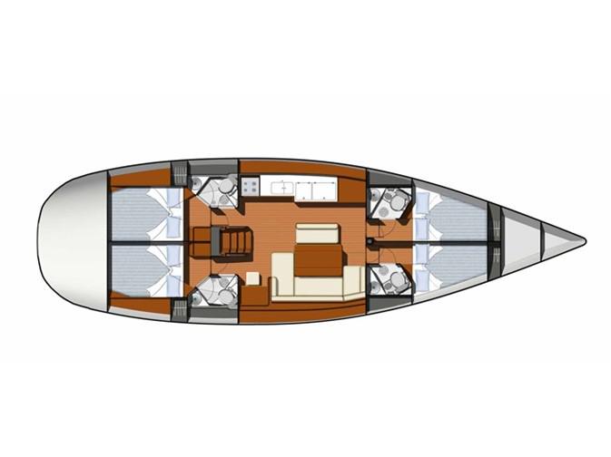 Book yachts online - sailboat - Sun Odyssey 49i - ALMYRA - rent