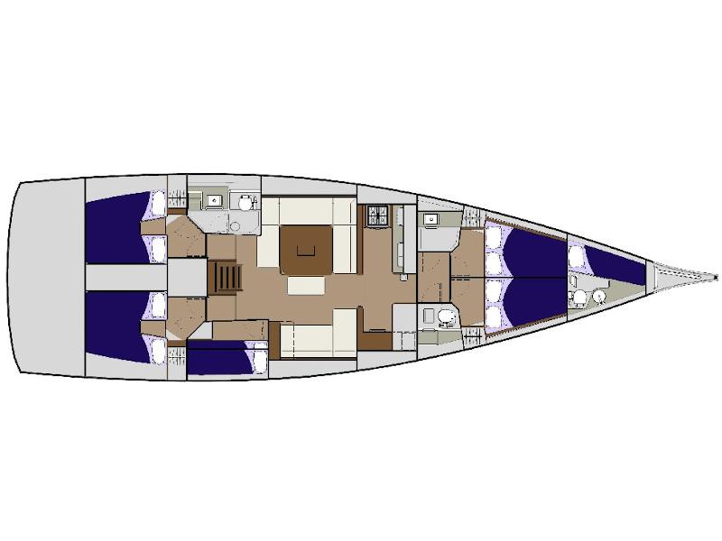 Book yachts online - sailboat - Dufour 56 Exclusive - BAZILIO - rent