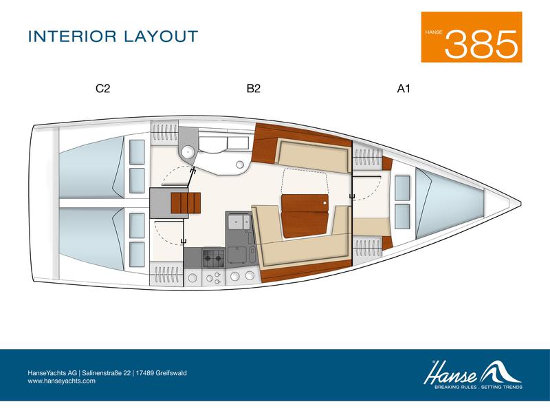 Book yachts online - sailboat - Hanse 385 - Zarja - rent
