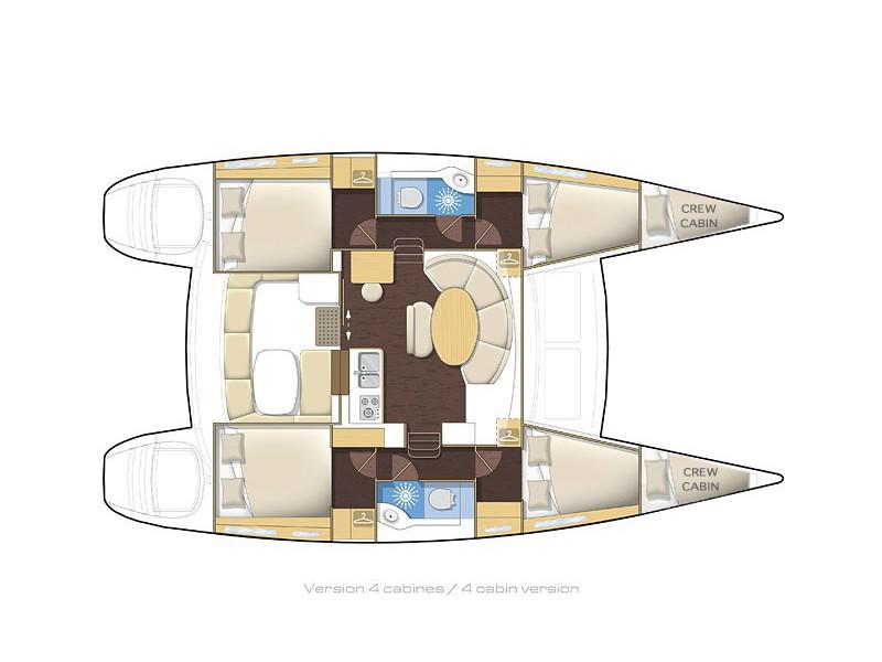 Book yachts online - catamaran - Lagoon 380 - Bellevue - rent