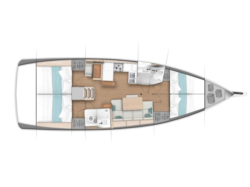 Book yachts online - sailboat - Sun Odyssey 440 - Soulmates - rent