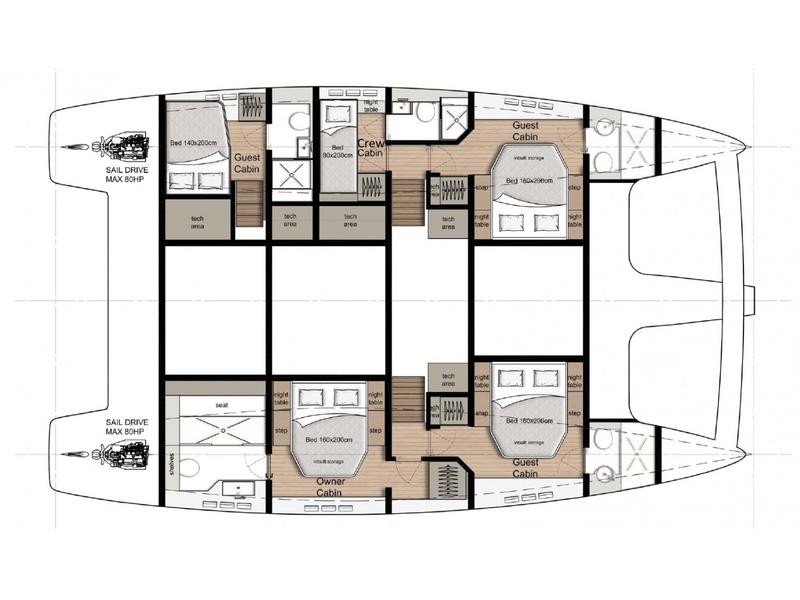 Book yachts online - catamaran - Sunreef 50 - SWEET DREAMS - rent