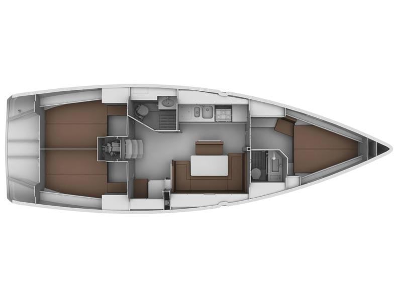 Book yachts online - sailboat - Bavaria Cruiser 40 - Santiano - rent