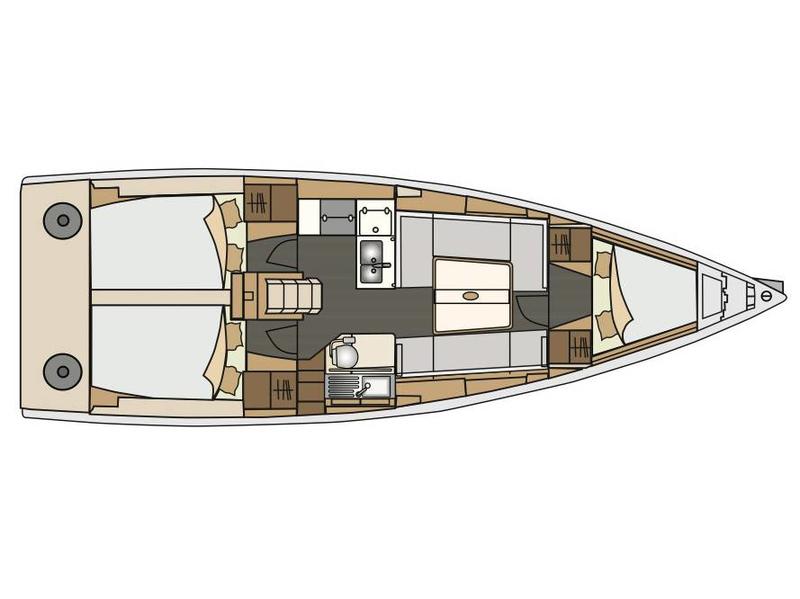 Book yachts online - sailboat - Elan E4 - LUNA - rent
