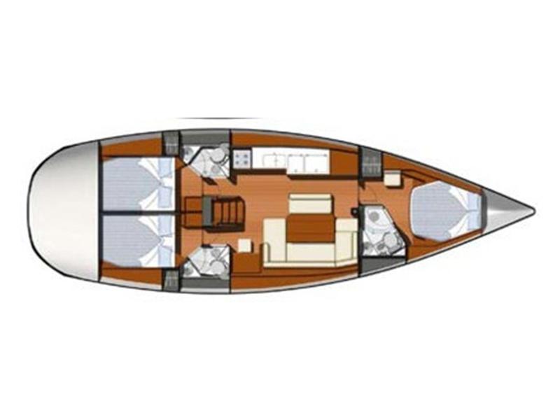 Book yachts online - sailboat - Sun Odyssey 44i - Capella II - rent