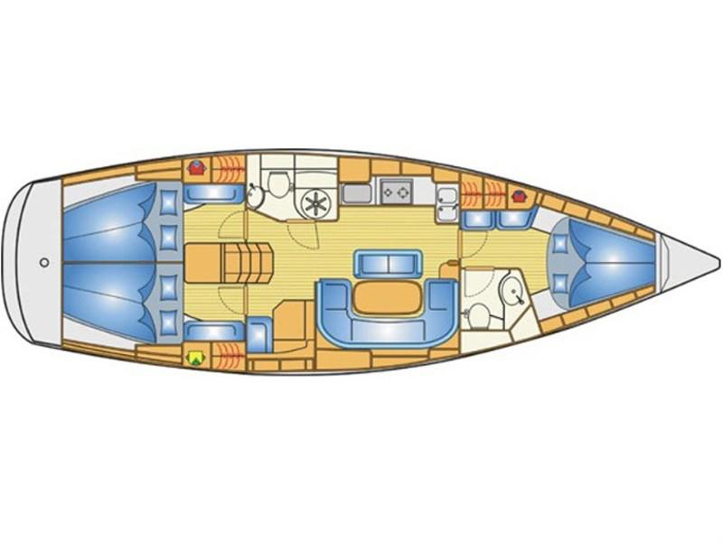 Book yachts online - sailboat - Bavaria 40 Cruiser S - Canenas - rent