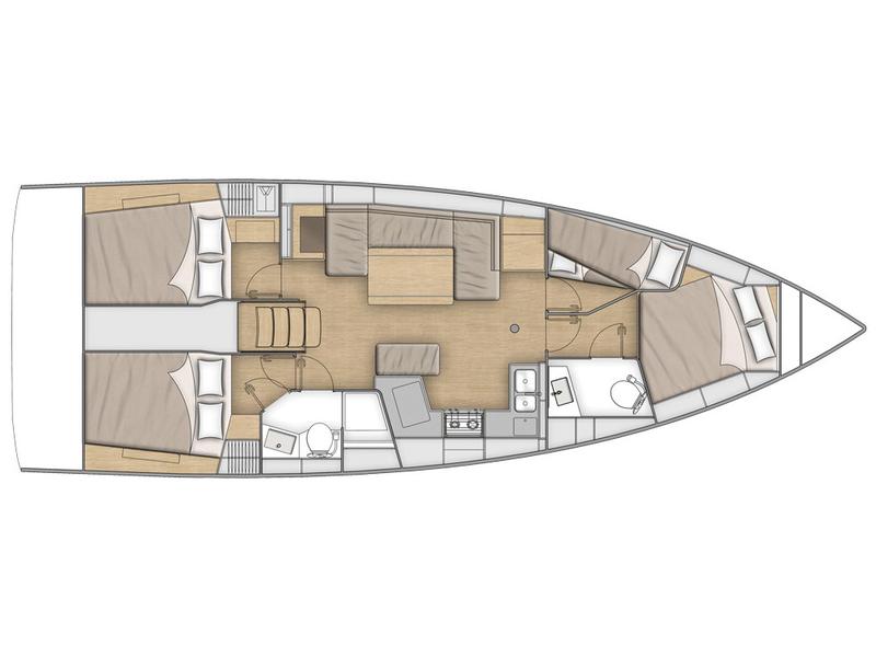 Book yachts online - sailboat - Oceanis 40.1 - Surya - rent