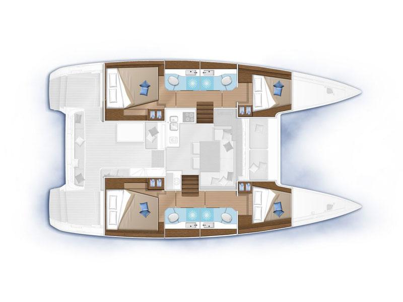 Book yachts online - catamaran - Lagoon 40 - Sail Away - rent