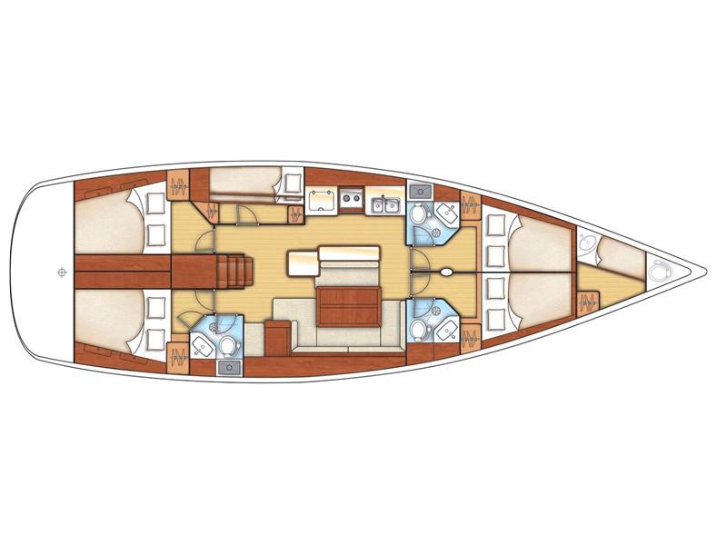 Book yachts online - sailboat - Beneteau Cyclades 50.5 - Orinoco - rent