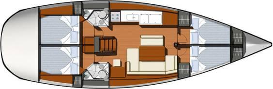 Book yachts online - sailboat - Sun Odyssey 44 i - Beethoven ( with Bowthruster ,Solar Panels) - rent