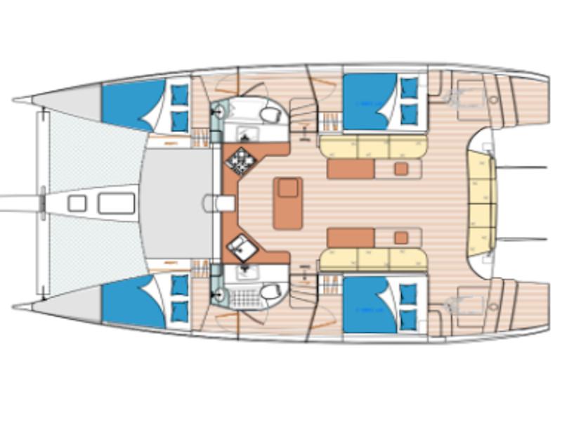 Book yachts online - catamaran - Island Spirit 410 - Vesna - rent