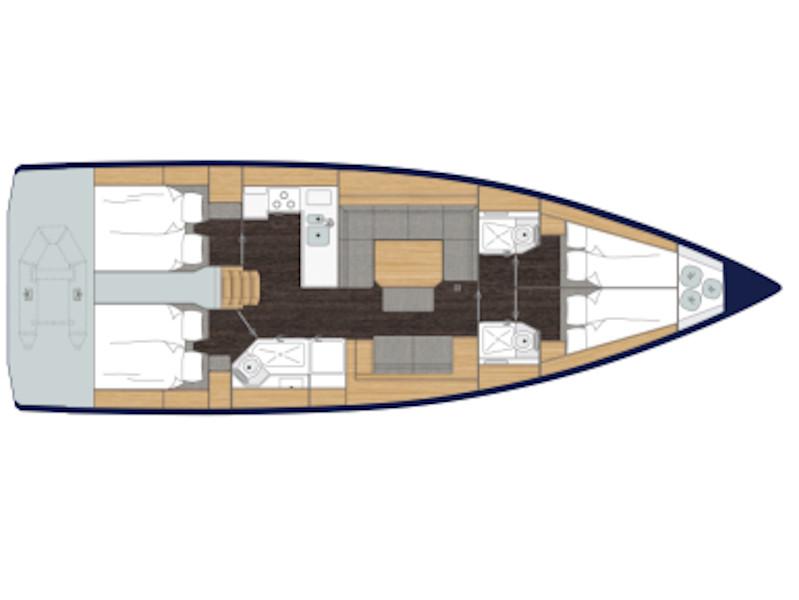 Book yachts online - sailboat - Bavaria C45 - Northern Star - rent
