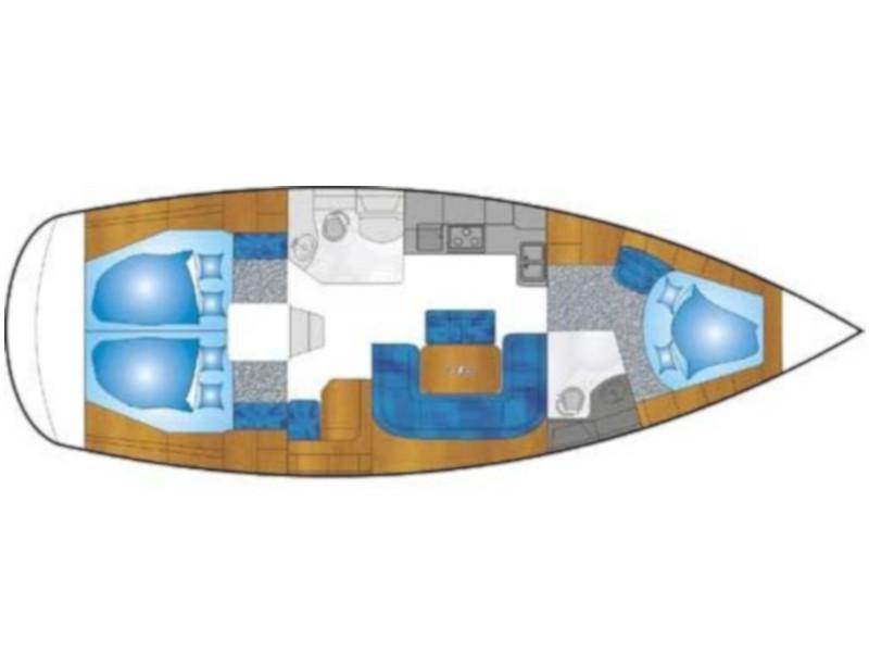 Book yachts online - sailboat - Bavaria 39 Cruiser - LaraLou - rent