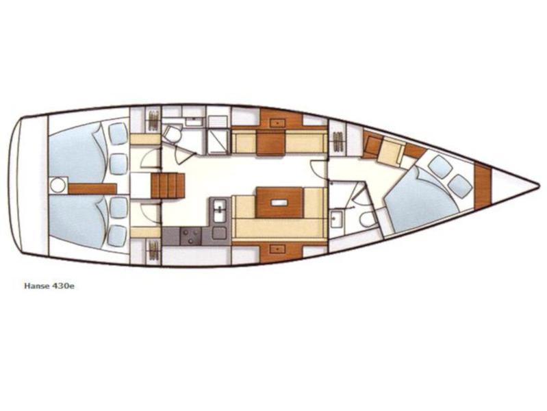Book yachts online - sailboat - Hanse 430e - Divine Caroline - rent