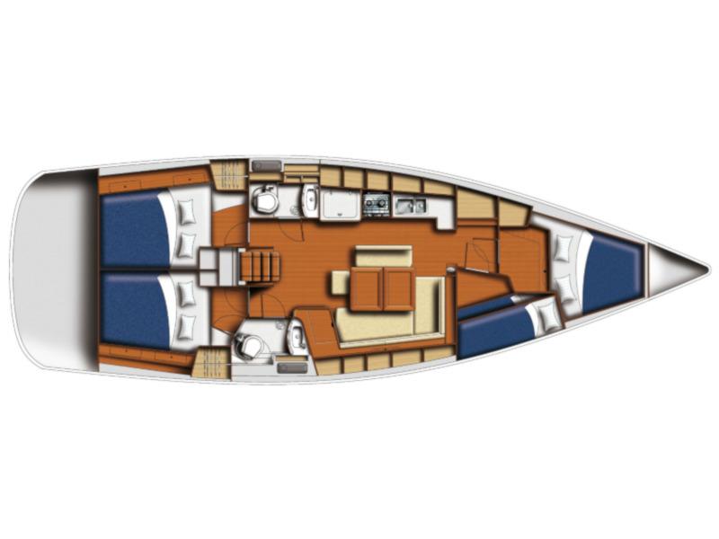 Book yachts online - sailboat - Oceanis 43 - FANTASEA - rent
