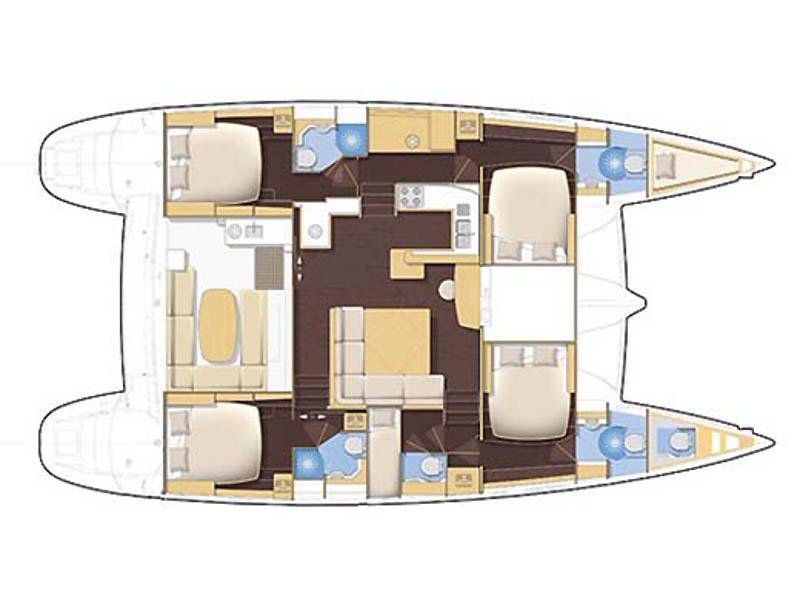 Book yachts online - catamaran - Lagoon 500 - Zee - Refit 2020  - rent