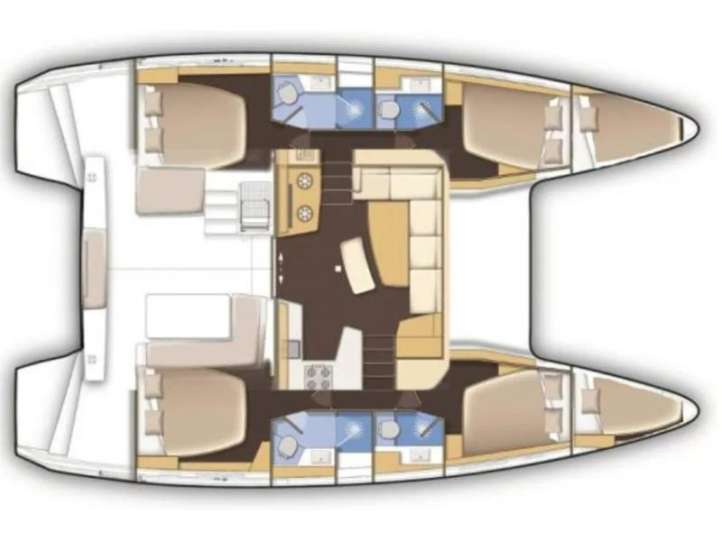 Book yachts online - catamaran - Lagoon 42 - Blueskin - rent