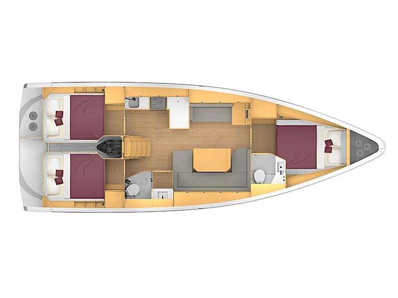 Book yachts online - sailboat - Bavaria C42 - NOMAD - rent