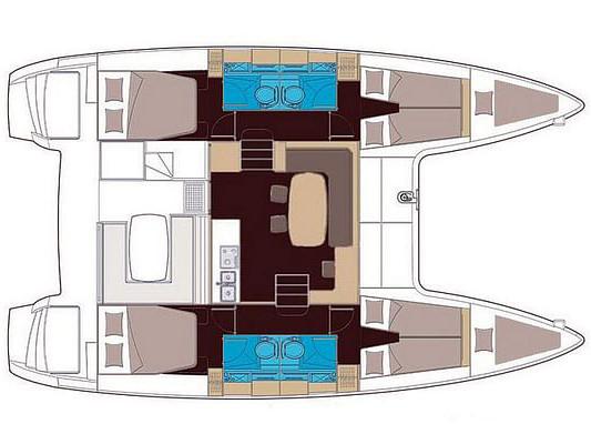 Book yachts online - catamaran - Lagoon 400 S2 - IRIS (1 SUP free of charge) - rent