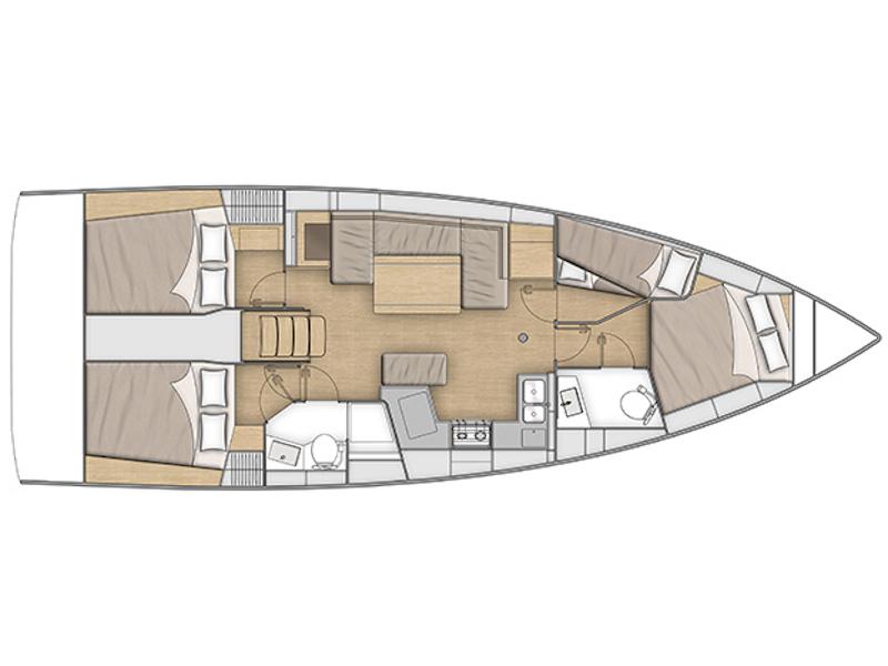 Book yachts online - sailboat - Oceanis 40.1 - MAGNUM (Premium Specs: air condition, Electric WC, Inverter, Underwater lights) - rent